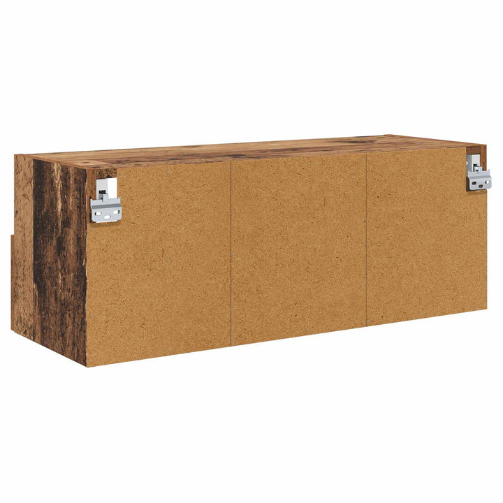 TV Væghylder 2 pcs Gammelt træ 80 x 30 x 30 cm Konstrueret træ