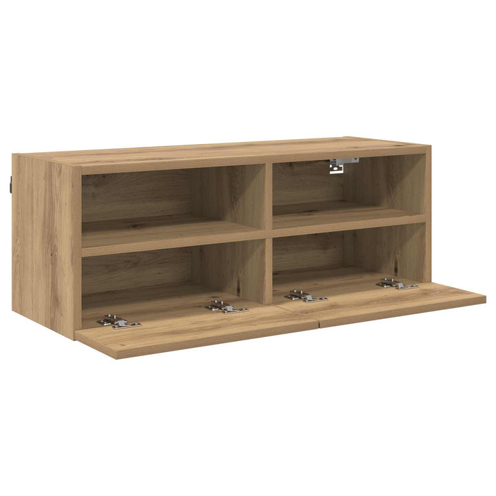TV vægskab Artisan Egetræ 80 x 30 x 30 cm Konstrueret træ