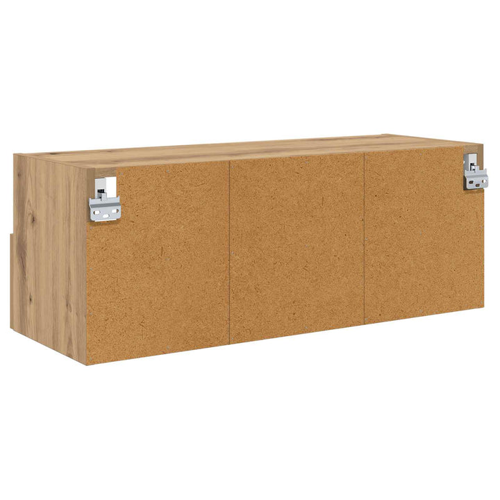 TV vægskab 80 x 30 x 30 cm Artisan Egetræ Konstrueret træ