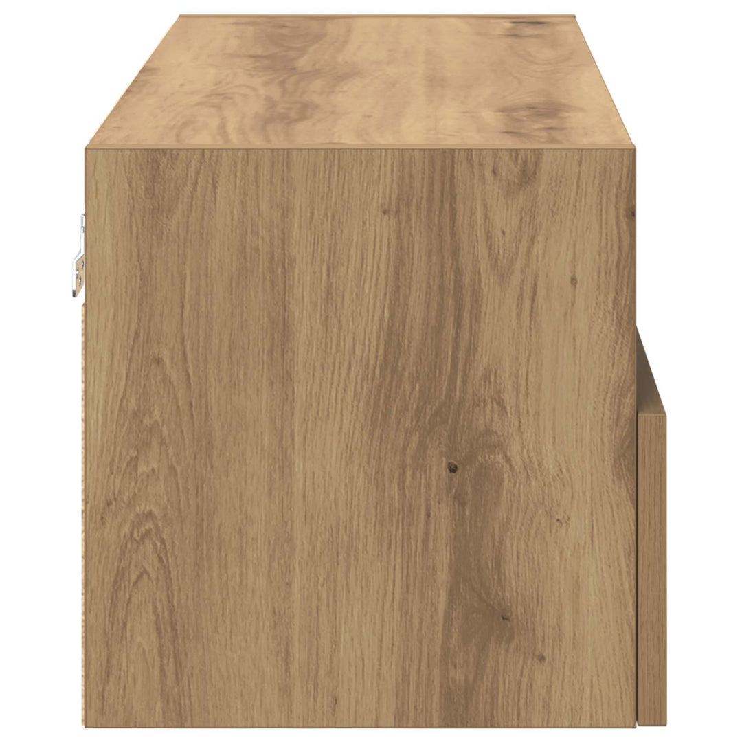 TV vægskab Artisan Egetræ 80 x 30 x 30 cm Konstrueret træ