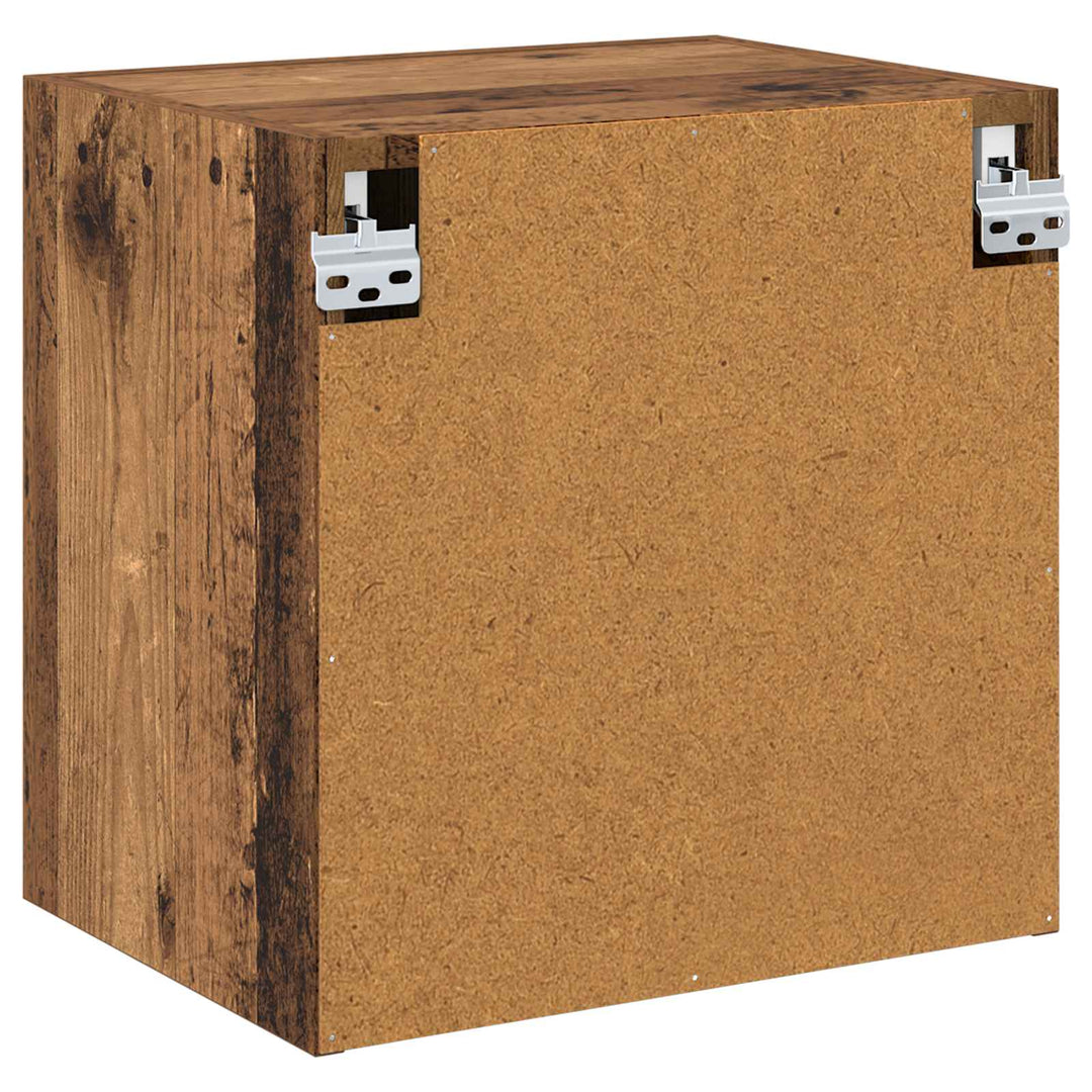 TV vægskab Vægmonteret Gammelt træ 40,5x30x40cm Konstrueret træ