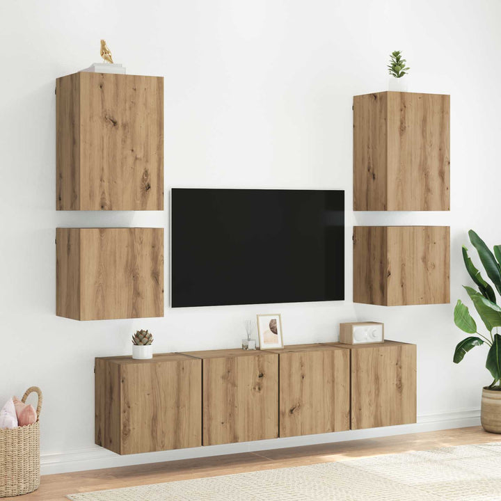 TV vægskab 40,5x30x40cm Artisan Egetræ Konstrueret træ