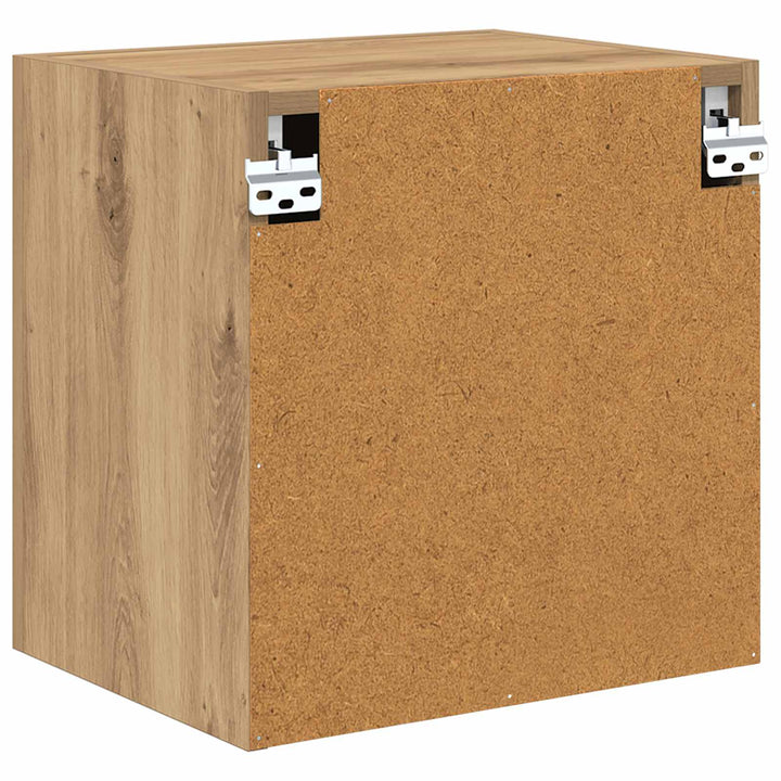 TV Væghylder 2 pcs Artisan Egetræ Konstrueret træ