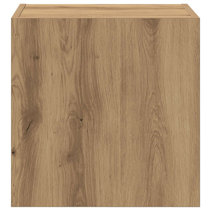 TV Væghylder 2 pcs Artisan Egetræ Konstrueret træ