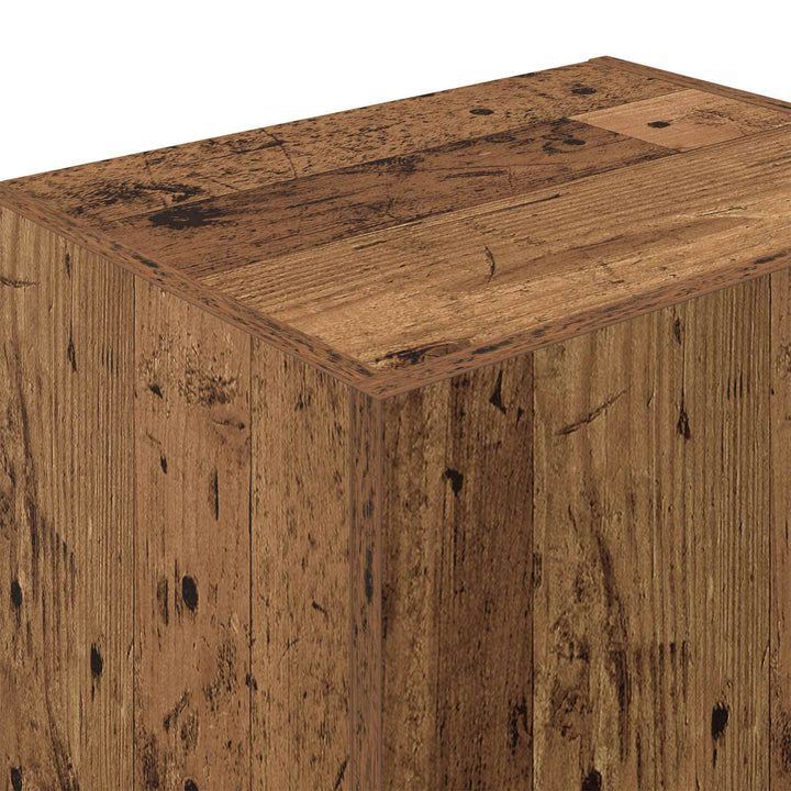 TV vægskab Gammelt træ 40,5 x 30 x 102 cm Konstrueret træ