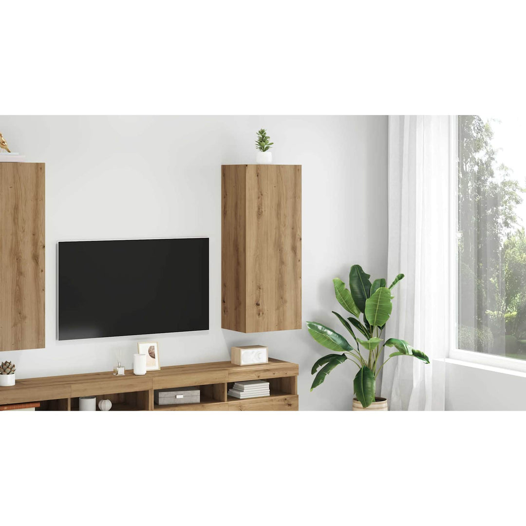 TV vægskab Artisan Egetræ 40,5 x 30 x 102 cm Konstrueret træ