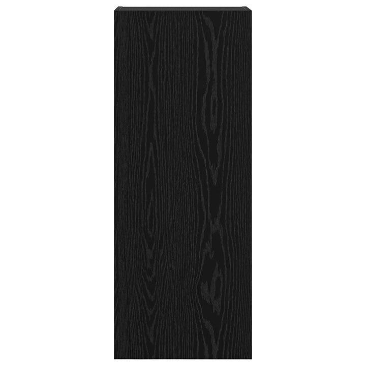 TV vægskab Sort eg 40,5 x 30 x 102 cm Konstrueret træ