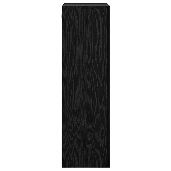 TV vægskab Sort eg 40,5 x 30 x 102 cm Konstrueret træ