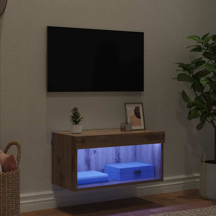 TV-møbelsæt 60 x 30 x 30 cm Artisan Egetræ Konstrueret træ