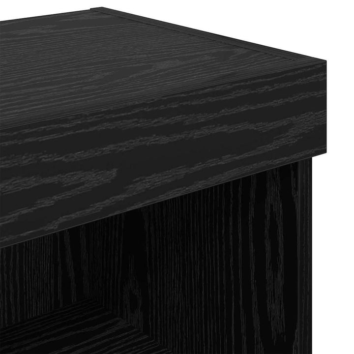 TV-møbelsæt 2 pcs Sort eg 60 x 30 x 30 cm Konstrueret træ