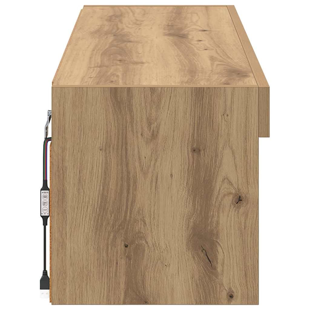 TV vægskab Artisan Egetræ 100 x 30 x 30 cm Konstrueret træ
