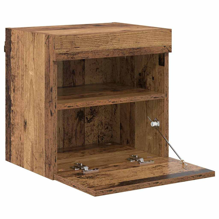 TV Væghylder 2 pcs Gammelt træ 40 x 30 x 40 cm Konstrueret træ