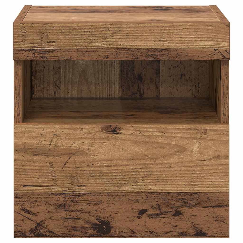 TV Væghylder 2 pcs Gammelt træ 40 x 30 x 40 cm Konstrueret træ