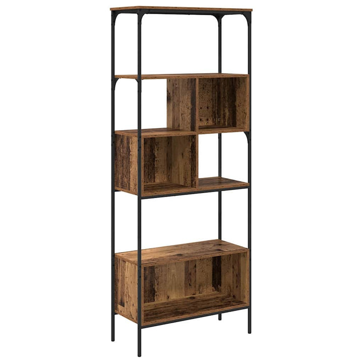 Bogreol Gammelt træ 76 x 33 x 188,5 cm Konstrueret træ