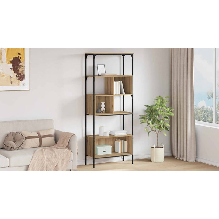 Bogreol Artisan Egetræ 76 x 33 x 188,5 cm Konstrueret træ