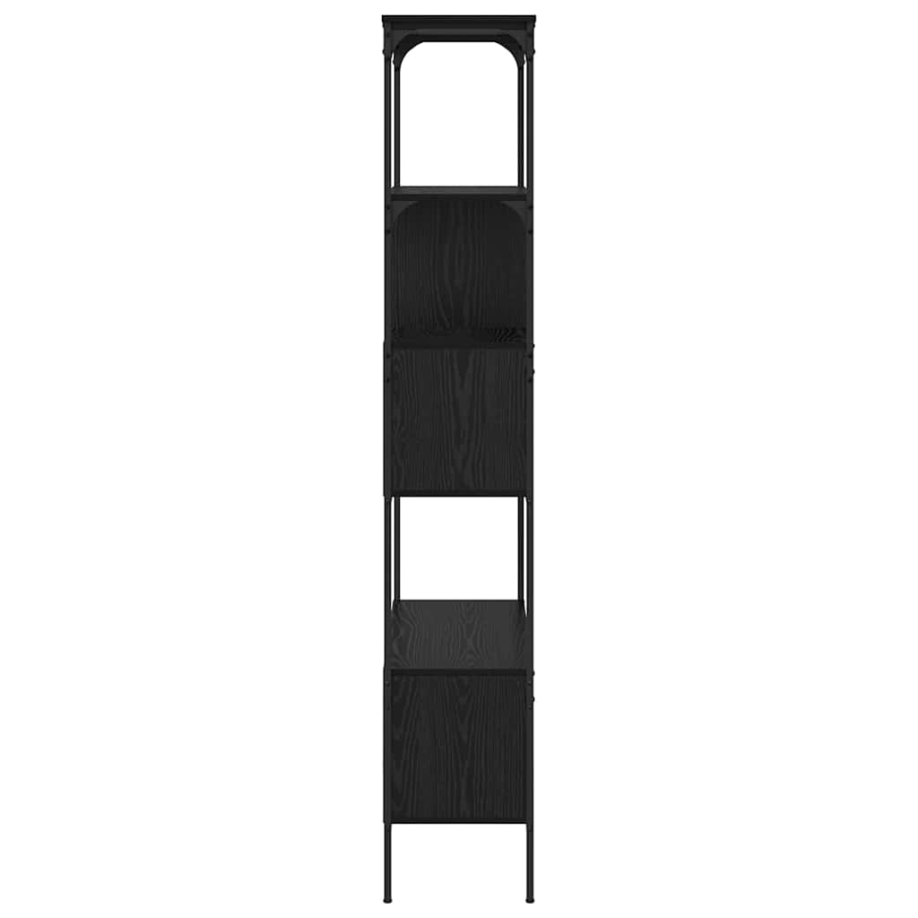 Bogreol Sort eg 76 x 33 x 188,5 cm Konstrueret træ