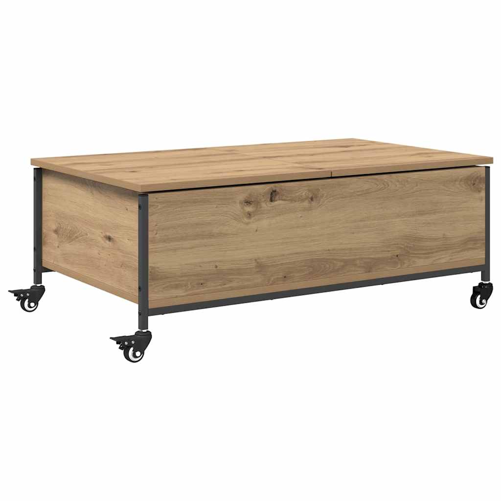Sofabord Artisan Egetræ 91 x 55 x 32 cm Konstrueret træ