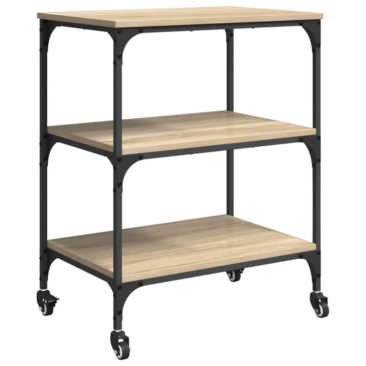 Køkkenvogn Sonoma eg 60 x 41 x 76 cm Konstrueret træ