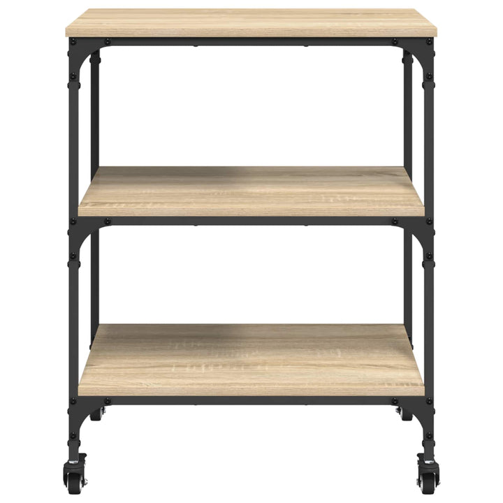 Køkkenvogn Sonoma eg 60 x 41 x 76 cm Konstrueret træ