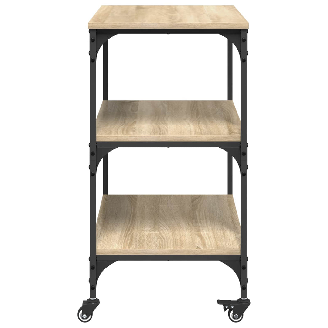Køkkenvogn Sonoma eg 60 x 41 x 76 cm Konstrueret træ