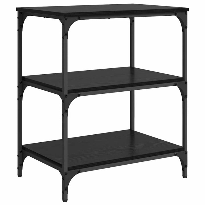 Køkkenvogn Sort eg 60 x 41 x 76 cm Konstrueret træ