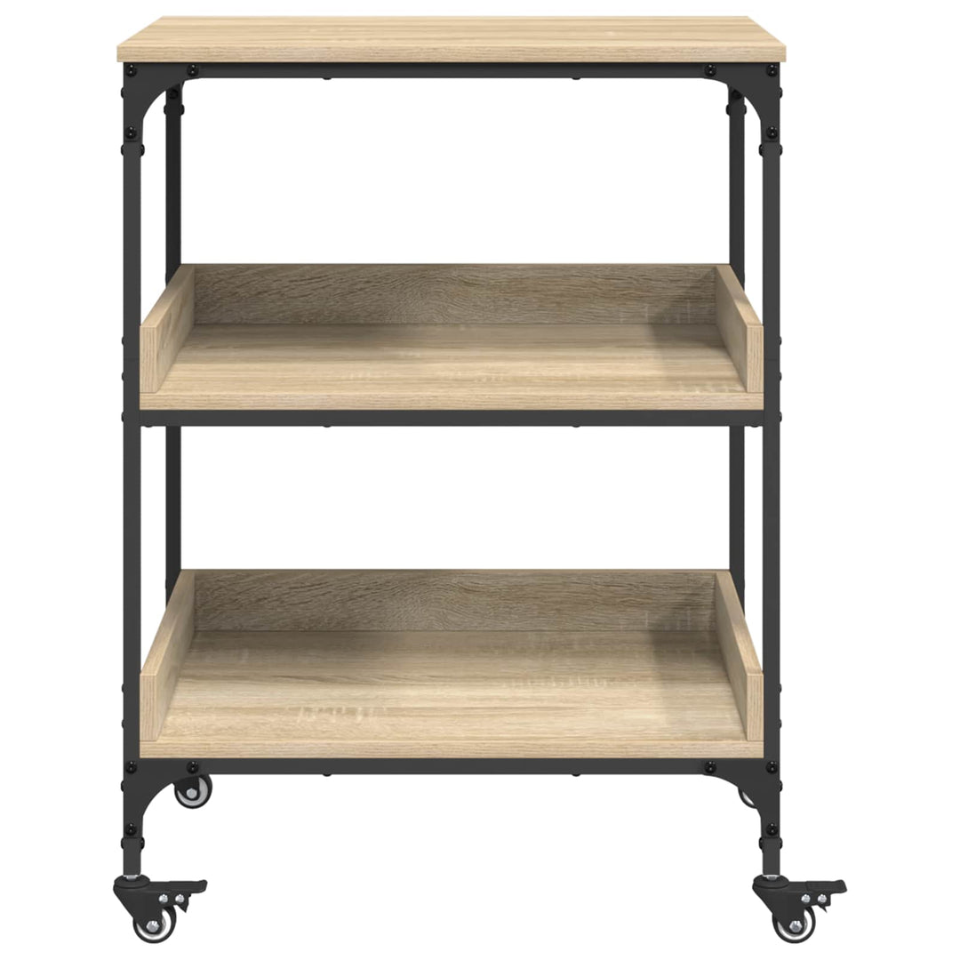 Køkkenvogn Sonoma eg 60 x 41 x 80,5 cm Konstrueret træ