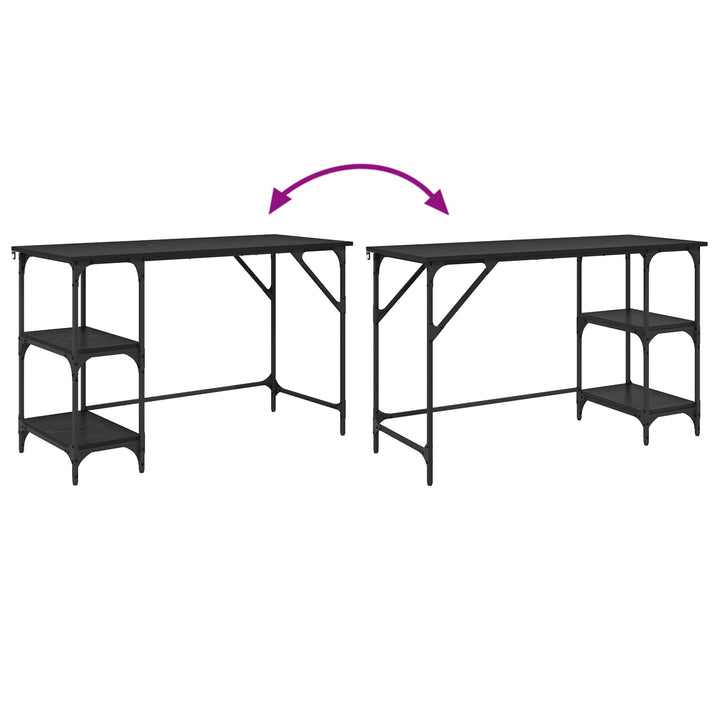 Bord Sort eg 120 x 50 x 75 cm Konstrueret træ