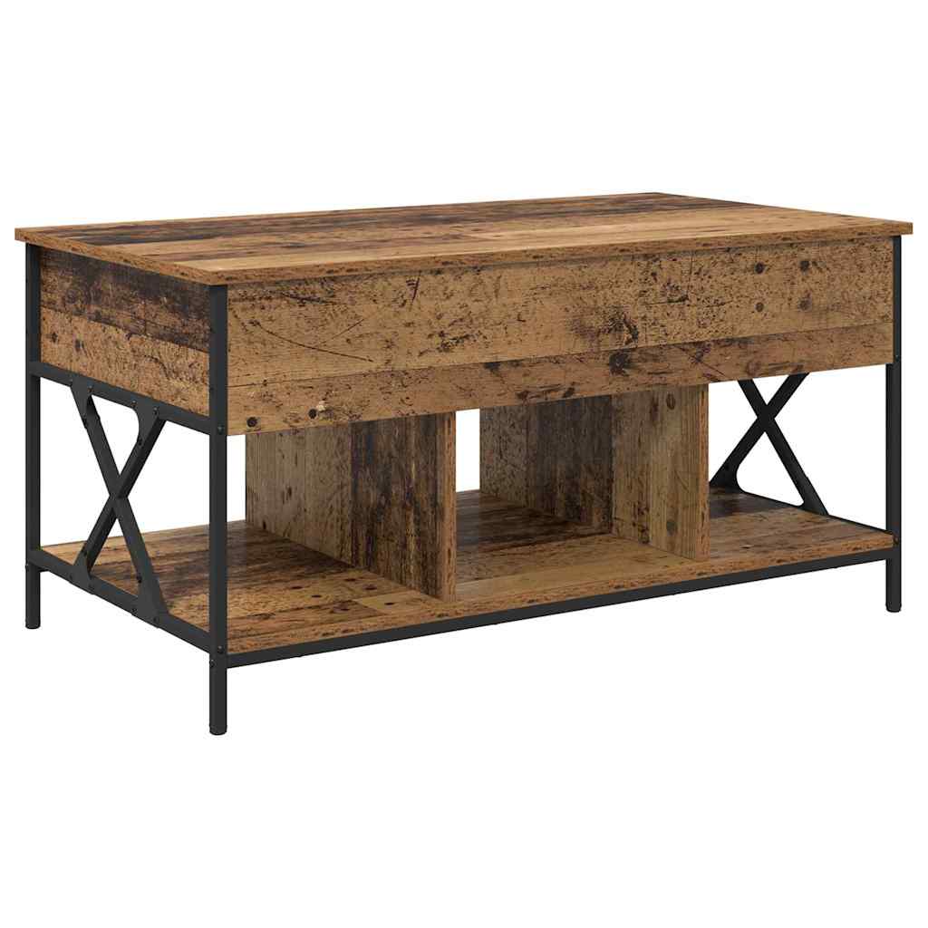 Sofabord Gammelt træ 100 x 55 x 48.5 cm Konstrueret træ