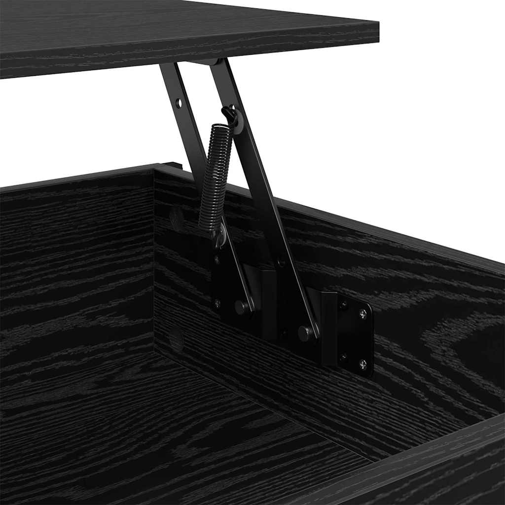 Sofabord Sort eg 100 x 55 x 48.5 cm Konstrueret træ