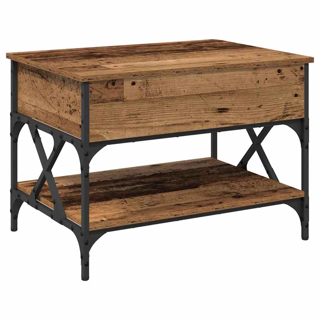Sofabord Gammelt træ 70x50x50cm Konstrueret træ