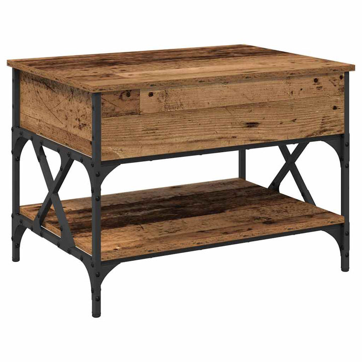 Sofabord Gammelt træ 70x50x50cm Konstrueret træ