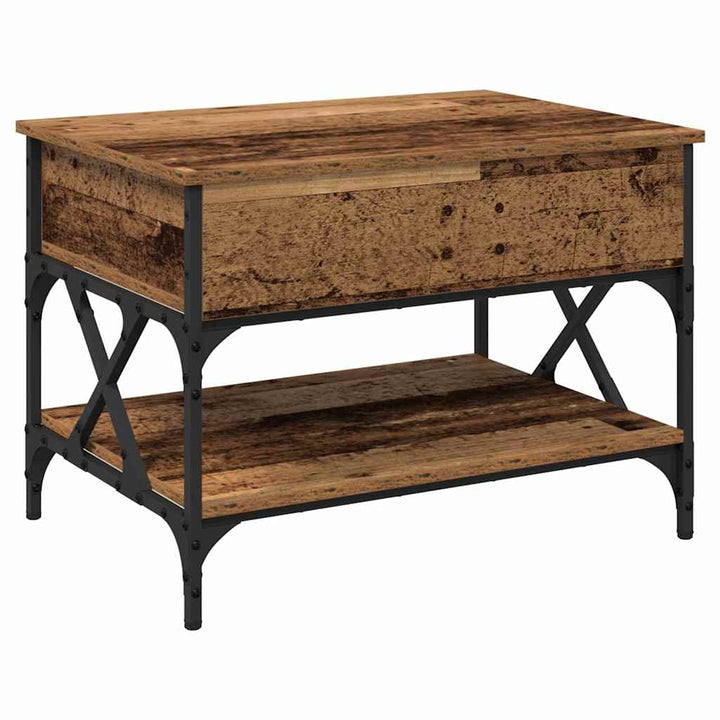 Sofabord Gammelt træ 70x50x50cm Konstrueret træ