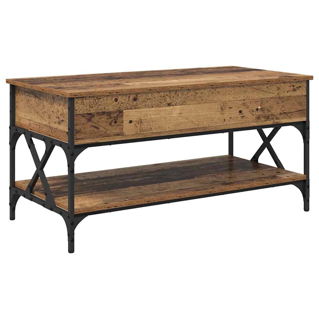 Sofabord Gammelt træ 100 x 50 x 50 cm Konstrueret træ