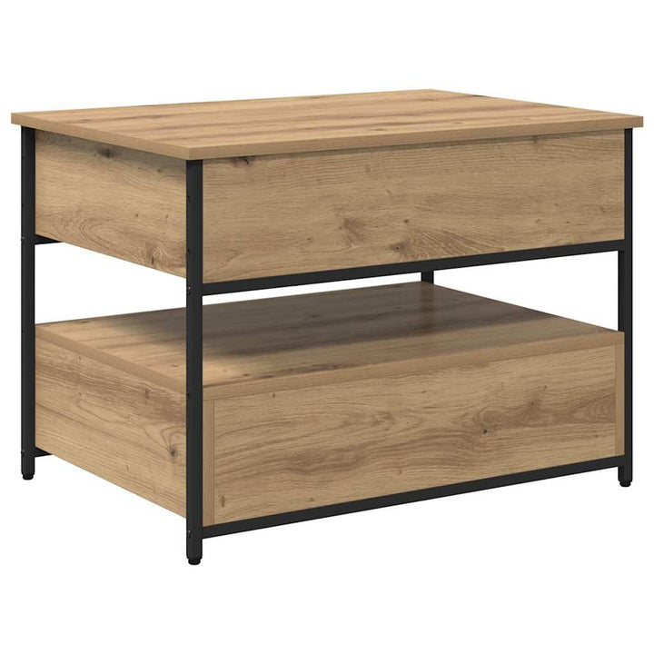 Sofabord Artisan Egetræ 70 x 50 x 54,5 cm Konstrueret træ
