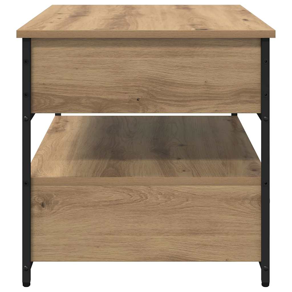 Sofabord Artisan Egetræ 70 x 50 x 54,5 cm Konstrueret træ