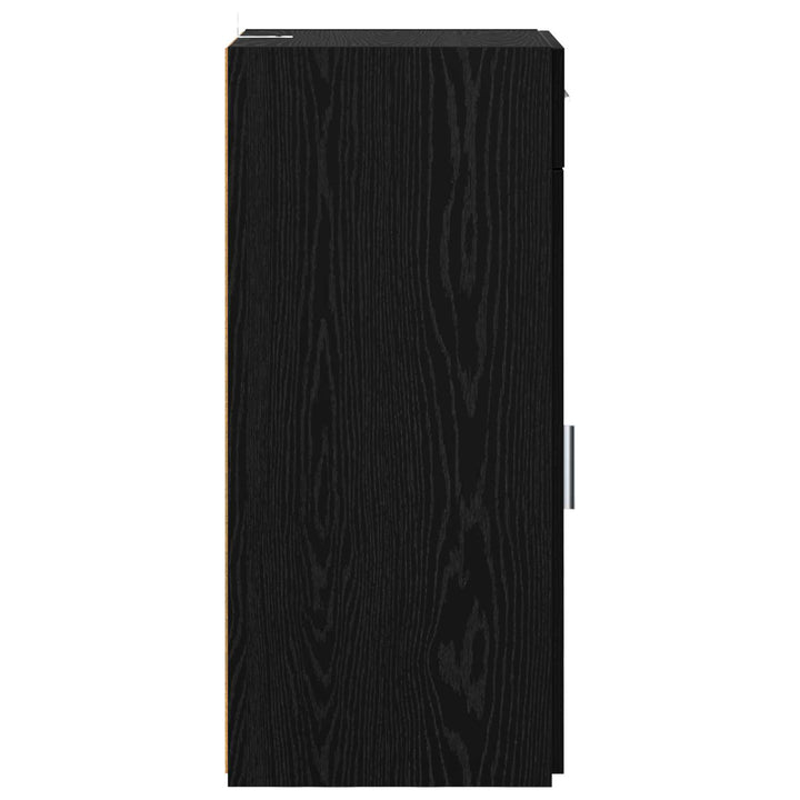 Opbevaringsskab Sort Eg 40 x 42,5 x 93 cm Konstrueret træ