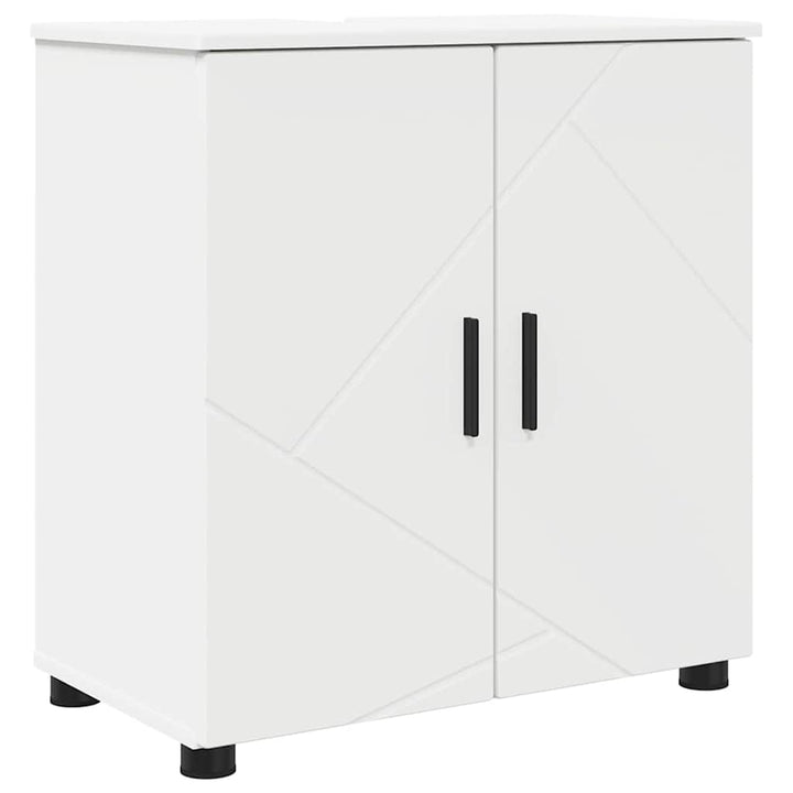 Badeværelsesskab Hvid 61 x 35 x 64 cm Konstrueret træ & Metal