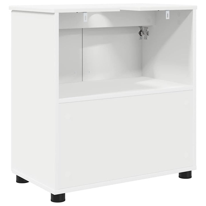 Badeværelsesskab Hvid 61 x 35 x 64 cm Konstrueret træ & Metal