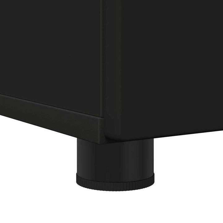 Badeværelsesskab Sort 61 x 35 x 64 cm Konstrueret træ, Metal