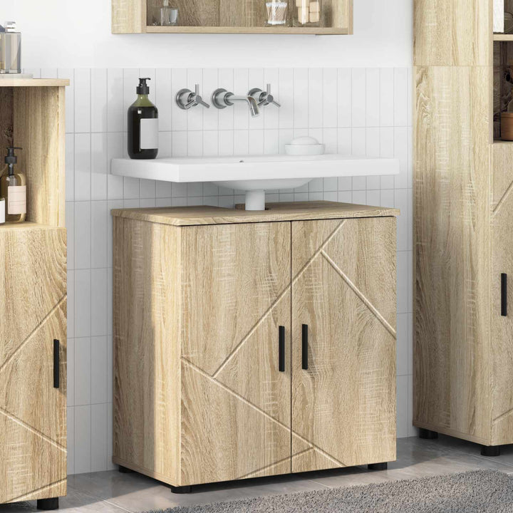 Badeværelsesskab med opbevaring Sonoma eg 61 x 35 x 64 cm