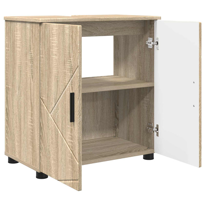 Badeværelsesskab med opbevaring Sonoma eg 61 x 35 x 64 cm