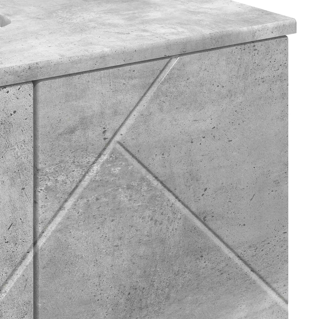 Badeværelsesskab med opbevaring Beton Grå 61 x 35 x 64 cm