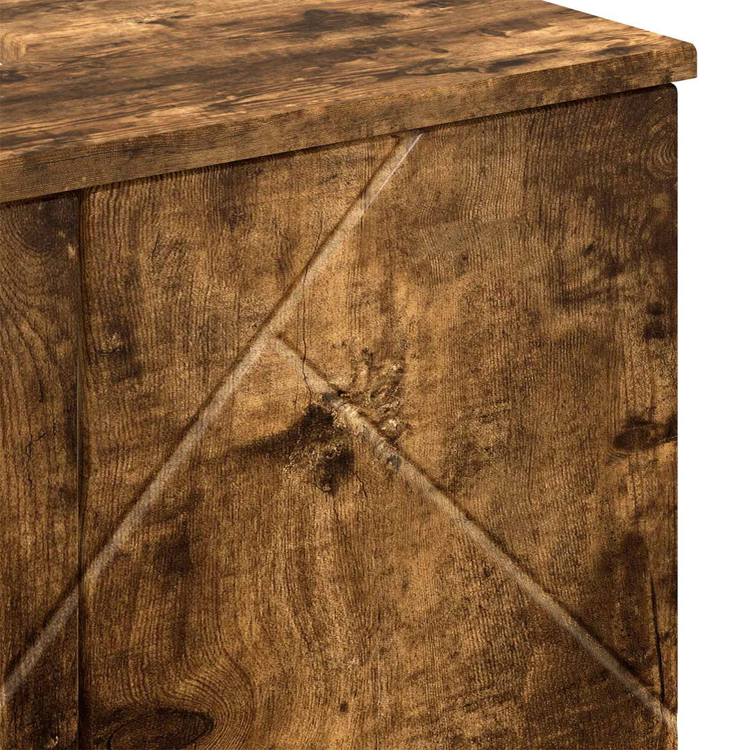 Badeværelsesskab med opbevaring Røget eg 61 x 35 x 64 cm