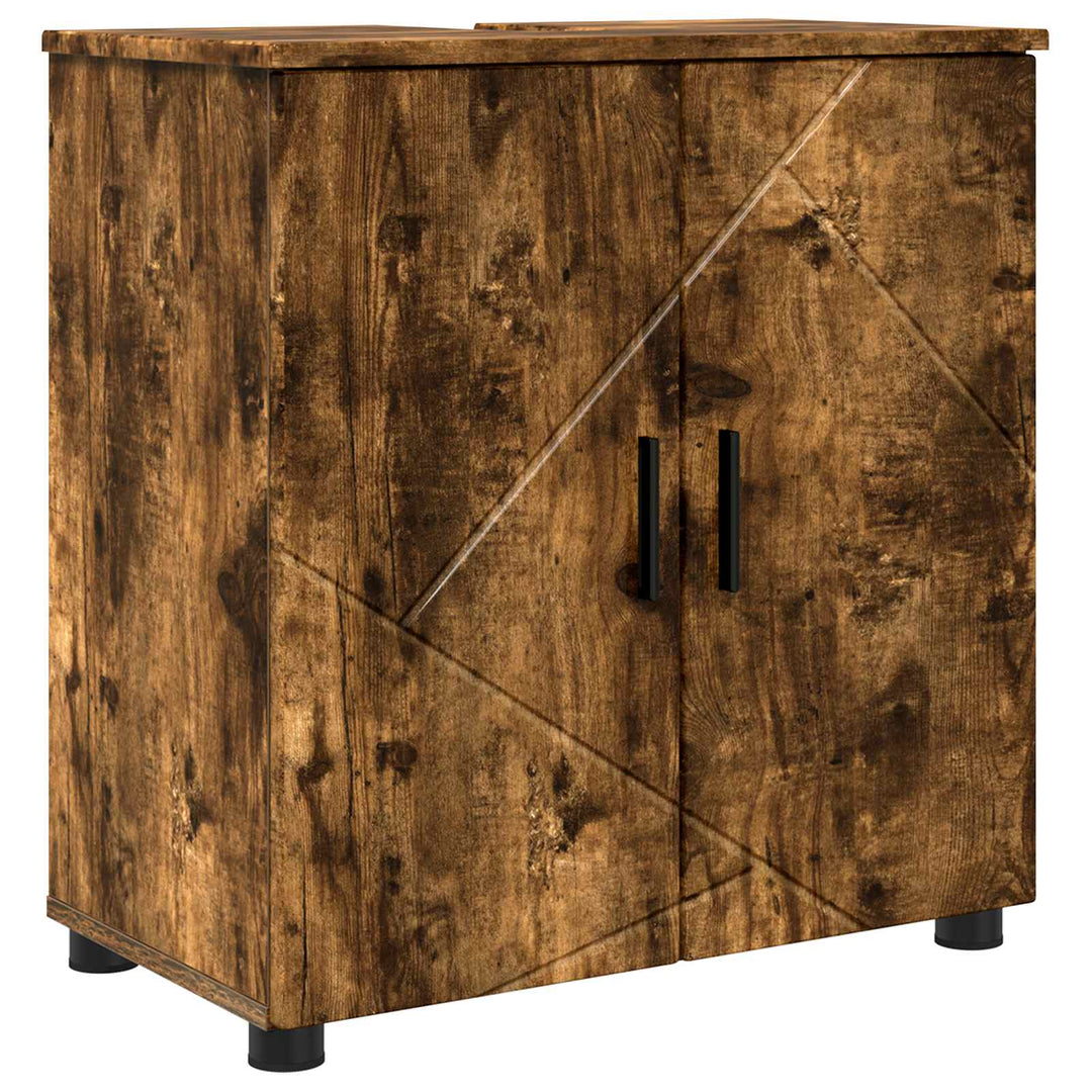Badeværelsesskab med opbevaring Røget eg 61 x 35 x 64 cm