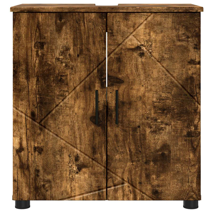 Badeværelsesskab med opbevaring Røget eg 61 x 35 x 64 cm