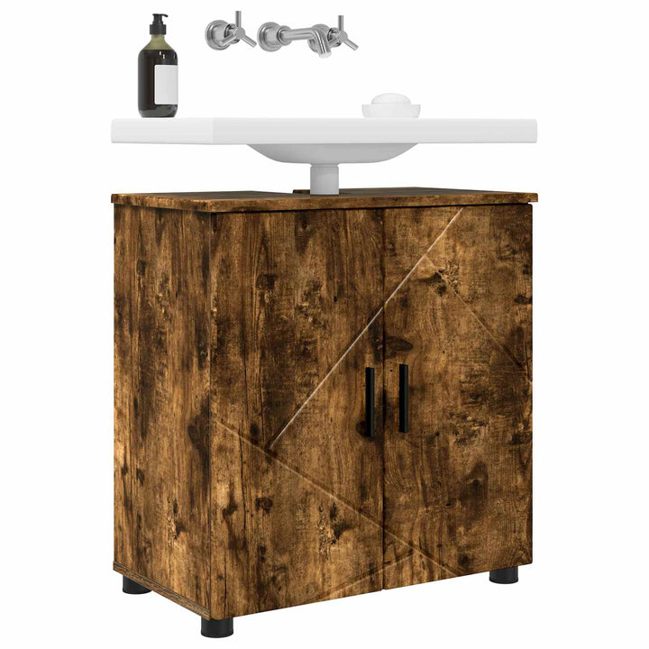Badeværelsesskab med opbevaring Røget eg 61 x 35 x 64 cm