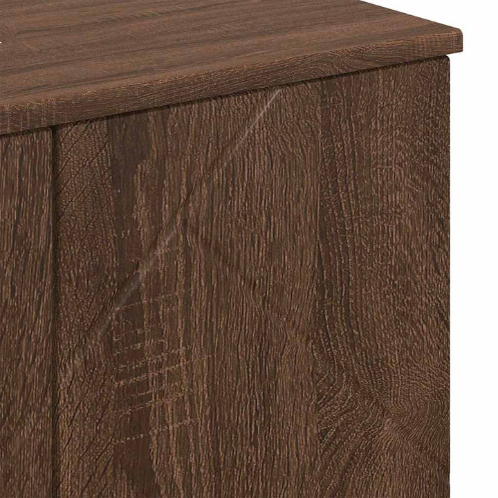 Badeværelsesskab Brun eg 61 x 35 x 64 cm Konstrueret træ, Metal