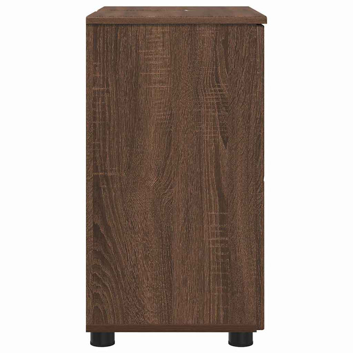 Badeværelsesskab Brun eg 61 x 35 x 64 cm Konstrueret træ, Metal
