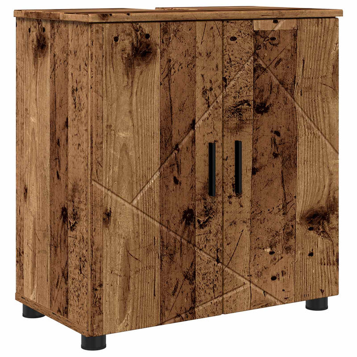 Badeværelsesskab med opbevaring Gammelt træ 61 x 35 x 64 cm