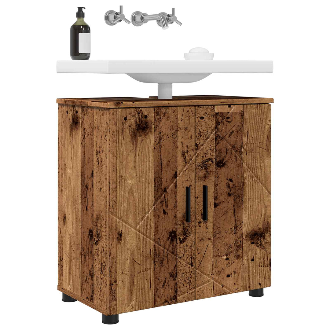 Badeværelsesskab med opbevaring Gammelt træ 61 x 35 x 64 cm